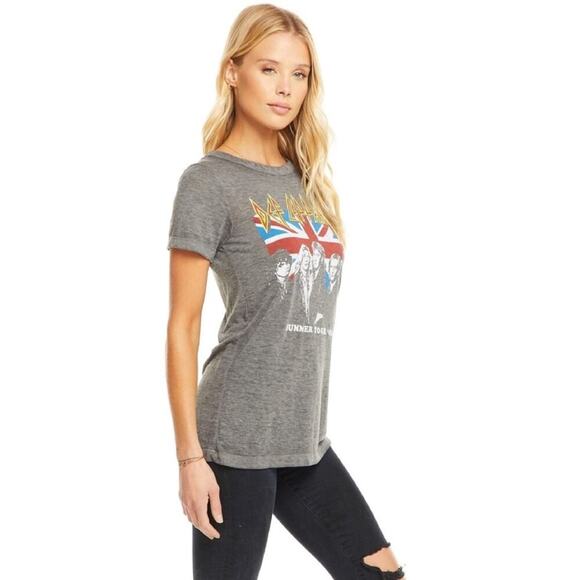 Chaser Def Leppard Summer Tour 1983 Tee Gray - Picture 2 of 6